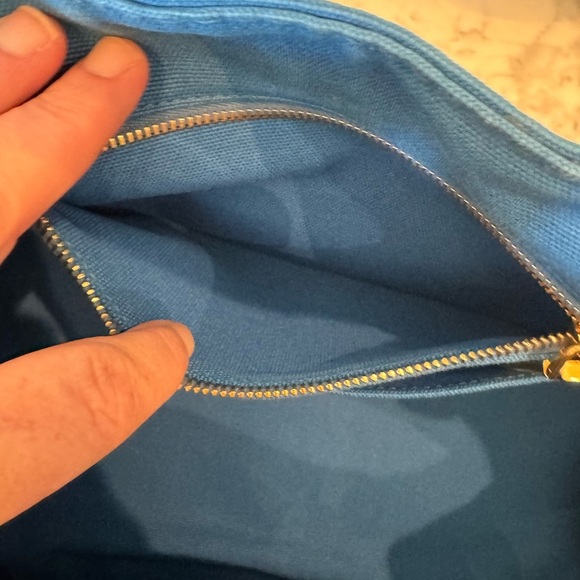 Prada Canapa Blue Medium Size - Picture 10 of 14